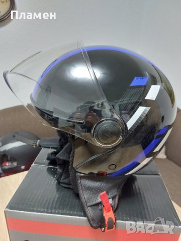 Каска за чопър/скутер MT Street Scope Gloss Blue Размер XL, снимка 6 - Аксесоари и консумативи - 43262569