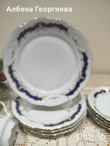 Баварски порцелнов сервиз за кафе MITTERTEICH BAVARIA 🍵🌹, снимка 9 - Сервизи - 52592542