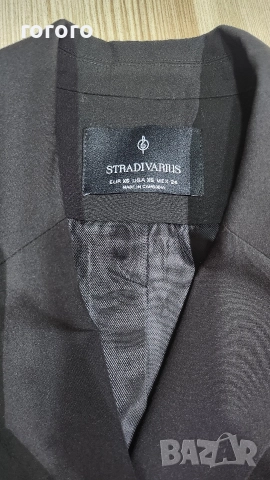 Черен дълъг елек, снимка 7 - Елеци - 48138472