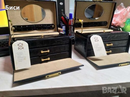 Кутии за бижута -естествена кожа ,2 бр., снимка 3 - Други - 28208542