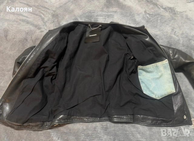 Кожено яке DIESEL размер -Small -  овча кожа, снимка 7 - Якета - 53399014