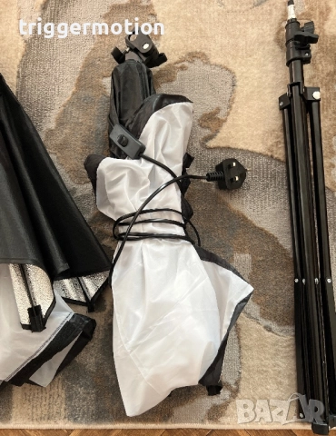 2 Х Софтбокс Лампа Andoer 70 Х 50см, 85W + Дистанционно /Фото студио /Студийно осветление, снимка 9 - Светкавици, студийно осветление - 52549983