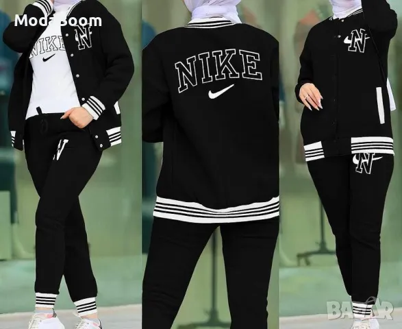 Nike стилен черен дамски комплект 
