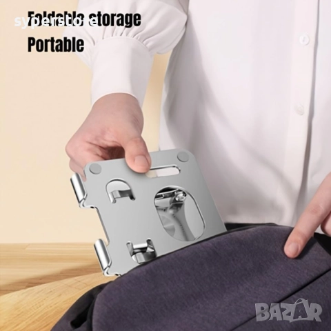 Стойка за таблет за бюро Digital One SP01129 n02, метална, черна, универсална 7-14", въртяща се, tab, снимка 6 - Селфи стикове, аксесоари - 52011157