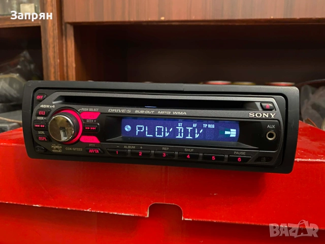 Авто Сд МП3 плеър Сони/Sony CDX-GT 222 Сд/Мп3/АУХ