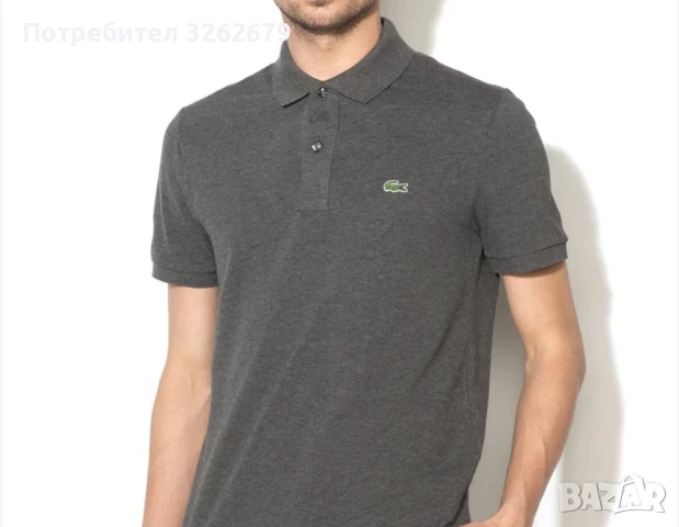lacoste pique оригинална тениска размер L