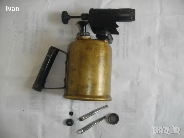 БЪЛГАРСКА БЕНЗИНОВА ГОРЕЛКА ТИП ЛАМПА 1994г. ОТЛИЧНО СЪСТОЯНИЕ 1L ХРОМ СИЛИСТРА ПОЧТИ НОВА, снимка 10 - Други инструменти - 48235220