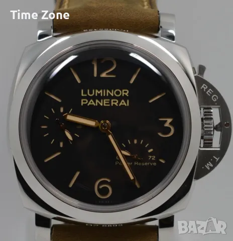 Panerai Luminor 1950 3 Days 47mm Steel Black Dial Manual Winding Panerai Movement, снимка 2 - Мъжки - 48007938