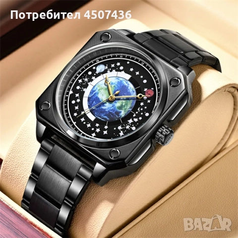 LIGE спортен кварцов часовник от неръждаема стомана със светещ квадратен дизайн, снимка 14 - Мъжки - 52798088