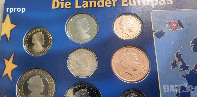 Остров Ман.
1, 2, 5, 10, 20 ,50 цента 1 и 2 паунда.
UNC., снимка 9 - Нумизматика и бонистика - 36976492