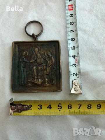 стара бронзова икона, снимка 2 - Антикварни и старинни предмети - 26895204