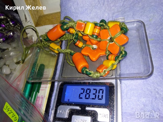 МНОГО ЕФЕКТНО и КРАСИВО ФЕШЪН АРТ КОЛИЕ ЦВЕТНА КЕРАМИКА и ПЛЕТКА ХЕНД МЕЙД УКРАШЕНИЕ 34779, снимка 9 - Колиета, медальони, синджири - 39178192