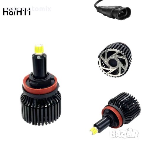 КРУШКИ ДИОДНИ H8/H11 100W - 12V,282187, снимка 3 - Аксесоари и консумативи - 42932433