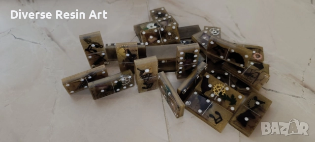 Домино от епоксидна смола, снимка 2 - Други - 51533414