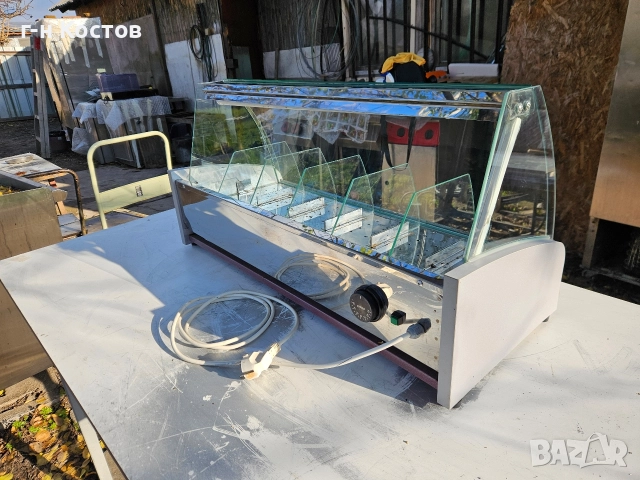 Топла витрина Хоризонтална за Ядки 6 вида със сух нагревател отдолу , снимка 4 - Обзавеждане за заведение - 52703874