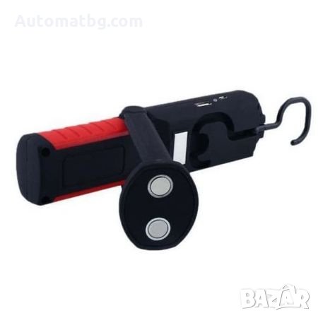 Работна лампа Automat, АкумулаторнаLED Диодна с магнитно закрепване и кука, снимка 3 - Аксесоари и консумативи - 26729766
