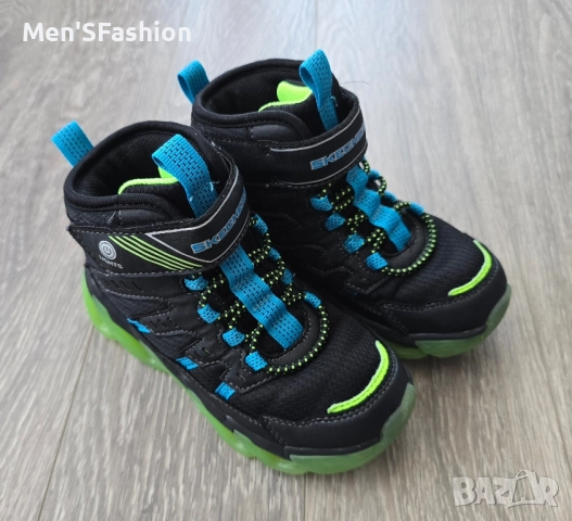 Skechers Lights - светещи боти обувки, снимка 5 - Детски боти и ботуши - 51784130