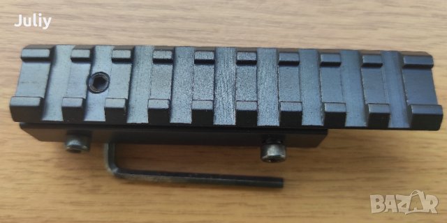 Преход - адаптор от лястовича опашка към уивър, снимка 2 - Оборудване и аксесоари за оръжия - 39802916