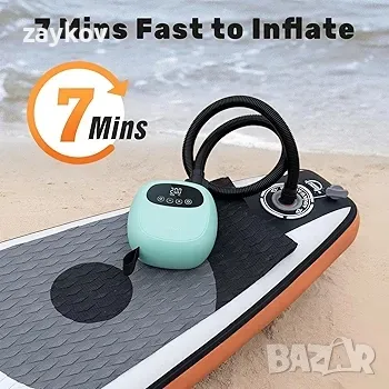 Акумулаторна 20PSI SUP помпа The Jungle - Бърза преносима въздушна помпа, снимка 3 - Друга електроника - 46981283