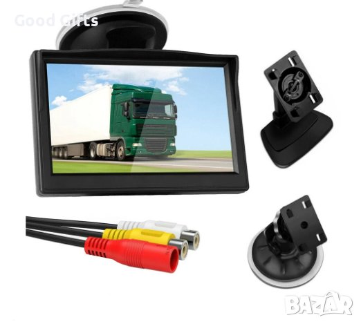 5 инча LCD Монитор за Камера за Задно Виждане, Цветен, снимка 2 - Аксесоари и консумативи - 43018615