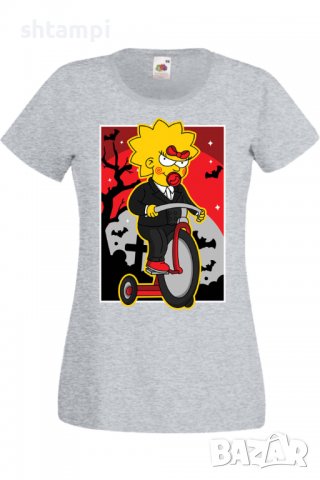 Дамска тениска The Simpsons Maggie Simpson 02,Halloween,Хелоуин,Празник,Забавление,Изненада,Обичаи,, снимка 5 - Тениски - 38154371