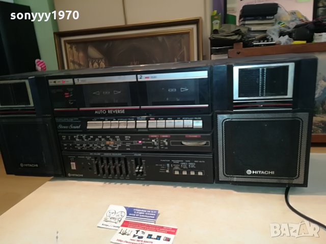hitachi trk-w550e 2707211313, снимка 4 - Радиокасетофони, транзистори - 33640494