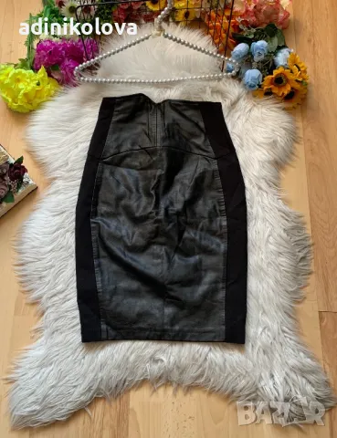 Кожена пола Страдивариус, снимка 1