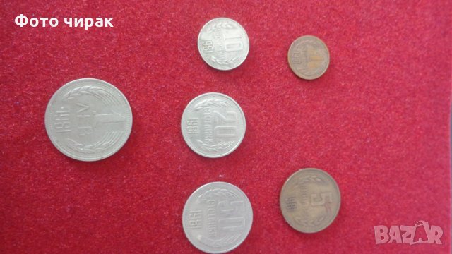 Лот български монети - 1981 