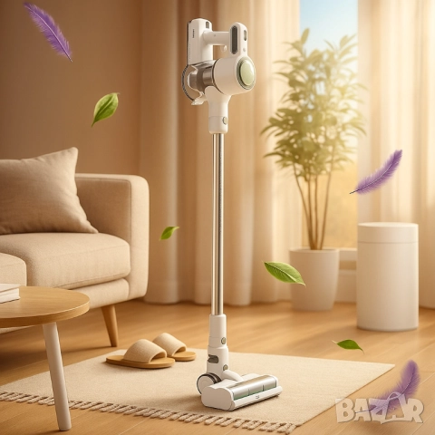 Безжична прахосмукачка Solac Turbobat Power - С HEPA филтър и LED четка, снимка 5 - Друга електроника - 51856357