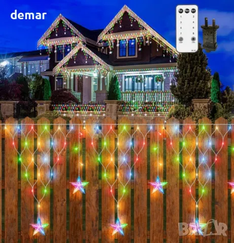 Коледни лампички CORST 4 метра, 196 LED, 5 метра кабел