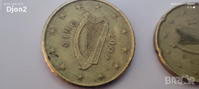 Евро Монети вижда се номинала., снимка 2 - Нумизматика и бонистика - 53051389