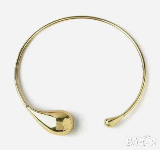 Колие в златист и сребрист цвят, снимка 6 - Колиета, медальони, синджири - 49940602