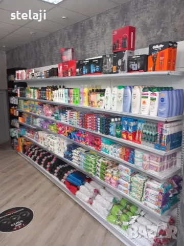 Метални стелажи за перилни и почистващи препарати - НОВИ НАЛИЧНИ, снимка 2 - Стелажи и щандове - 47042138