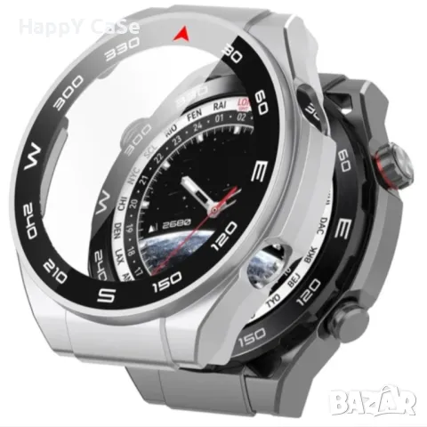 Huawei Watch Ultimate Black / Твърд удароустойчив кейс с протектор, снимка 5 - Смарт гривни - 42689763