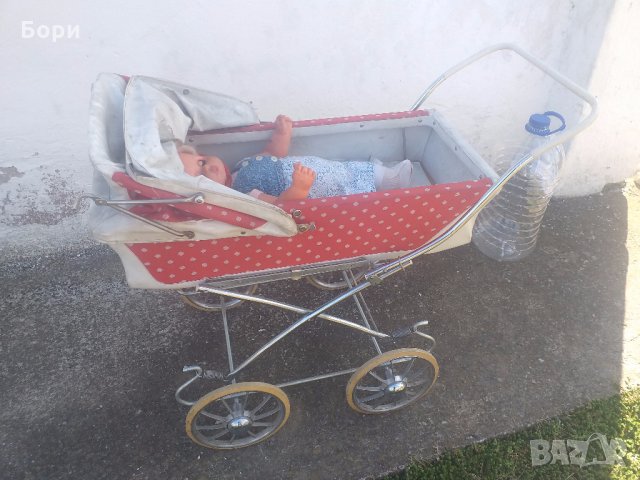 Стара българска детска количка, снимка 6 - Кукли - 32351179