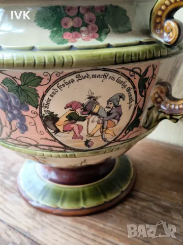 Антикварен VILLEROY & BOCH METTLACH, снимка 6 - Антикварни и старинни предмети - 49967320