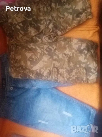 Дънки -къси и дълги -С + подарък, снимка 6 - Дънки - 53559374