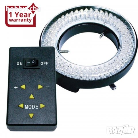 Пръстеновидна лампа за микроскоп или камера с 144 LED крушки