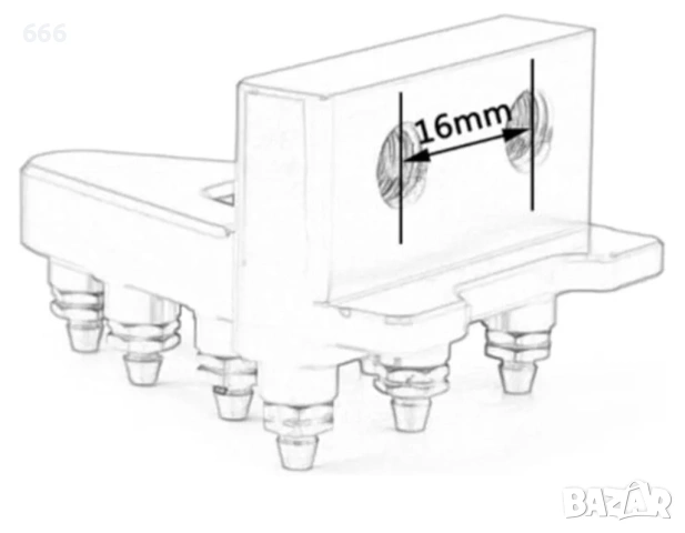 Стъпка за педала на задната спирачка, Подходяща за повечето питбайкове, снимка 2 - Части за велосипеди - 53461888