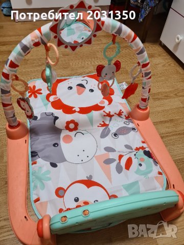 Музикална активна гимнастика Fisher Price, пиано, снимка 2 - Други - 39324554