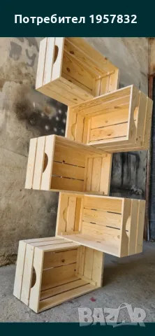 Дървен стелаж разтегателен/ хармоника ръчна изработка, снимка 3 - Оборудване за магазин - 48841383