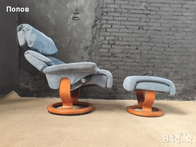 Релакс кресло Ekornes Stressless Норвегия , снимка 5 - Дивани и мека мебел - 53343791