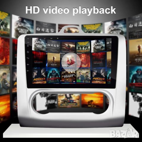 Мултимедия, Двоен дин, Навигация, за Ford Focus 2, Форд Фокус, плеър, 9“ екран, Android, 2 дин, снимка 3 - Аксесоари и консумативи - 40198823