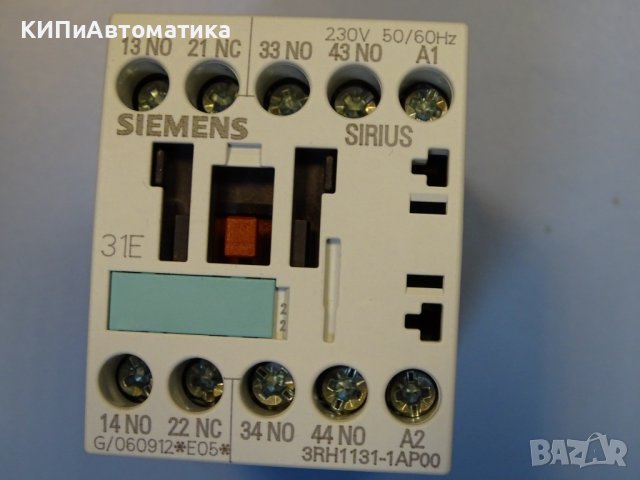 контактор Siemens 3RH1131-1APOO contactor auxiliar, снимка 6 - Резервни части за машини - 39383123