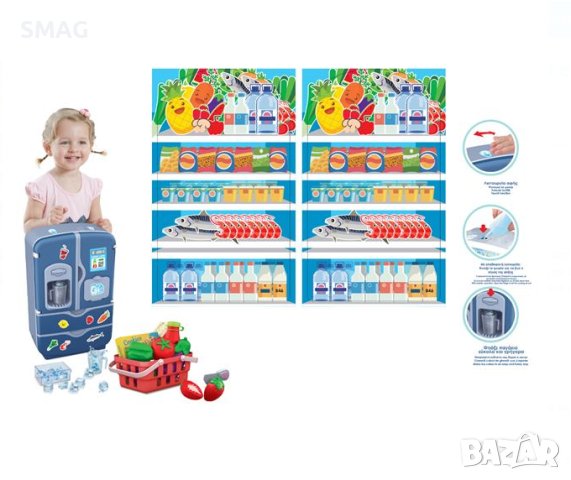 Детски хладилник със светлина, звук и аксесоари, снимка 3 - Други - 43312349