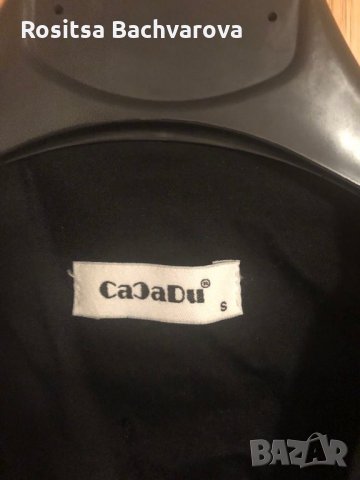 Черно елегантно сако Cacadu, S размер, снимка 6 - Сака - 27770304