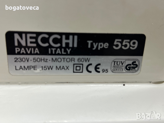 Шевна машина Necci 559, снимка 5 - Резервни части за машини - 44875551