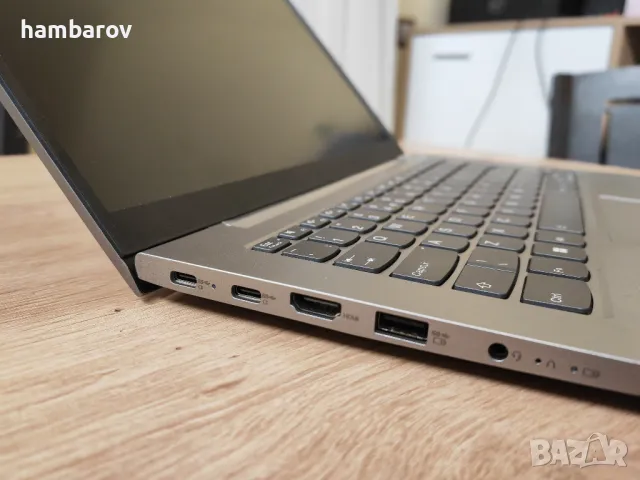 Супер лаптоп Lenovo ThinkBook 14 с 6-ядрен Ryzen 5 5500U 14" FHD, 256GB, 8 GB DDR4 Windows 10Pro , снимка 4 - Лаптопи за работа - 49612116