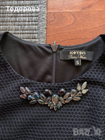 Черна парти рокля., снимка 2 - Рокли - 34799306