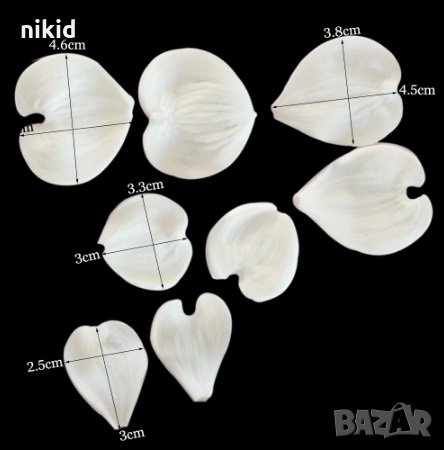 Цъфтящ дрян 8 листа вейнър силиконов молд форма за украса торта с фондан, снимка 2 - Форми - 27492676